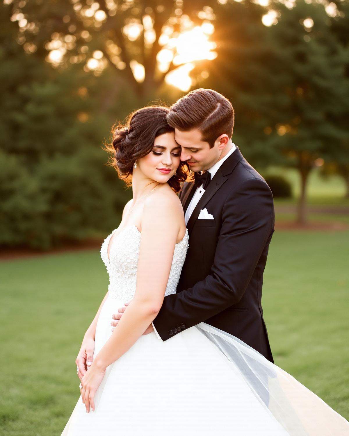 Wedding at sunset